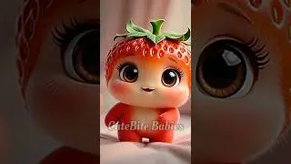 Strawberry Baby Walk & Slow Dance | Kids Cartoon #shorts #cute #youtubeshorts #cartoon