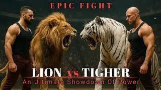 Giant Lion  Vs Massive Tiger | An Epic Showdown Of Power | Ai SketchUp