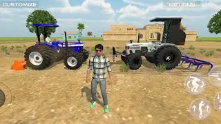 Indian Vehicles Simulator 3D Tractor Farming Game...#trending #youtube #video 