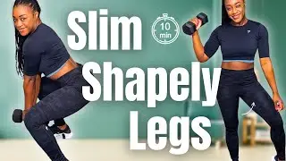 Slimmer Thighs & Thigh Gap | 10 Minute Dumbbell Inner Thigh Workout at Home