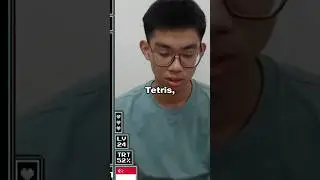 Best Tetris Player Every Continent 🌍 #tetris #gaming #shorts