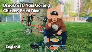 Enjoy a peaceful Brompton ride followed by cooking simple chicken fried rice & vegetables outdoors