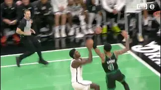 Drake Powell gets the steal and finishes with a powerful dunk over Anfernee Simons' contest