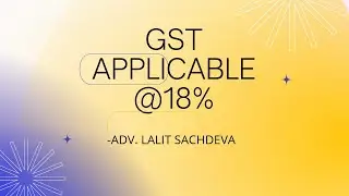 Gst applicable on *interest on receivable on delayed payments* and *cheque bouncing charges* @ 18%