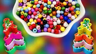 colourful Rainbow Beads Forword and backword Satisfying sounds | Relaxing ASMR for Stress Relief 😍😌