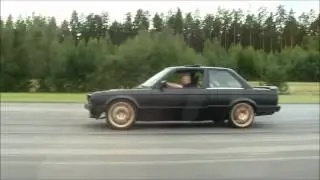 BMW E30 turbo 650whp vs tuned Porsche 996 Turbo