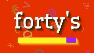 FORTI'S - HVORDAN SIGER DU FORTI'S?  #f&oslash;rti-tallet (FORTY'S - HOW TO SAY FORTY'S? #fo