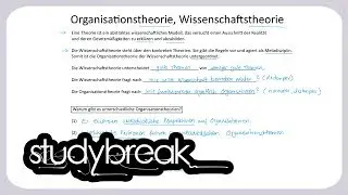 Organisationstheorie, Wissenschaftstheorie | Organisation