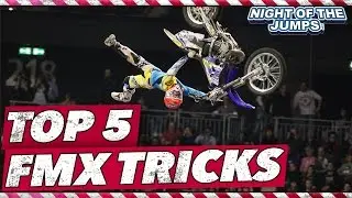 TOP 5 FMX Tricks - 360&deg; Flair Rock Solid Backflip & more