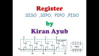 9.1 Register  ||  SISO ||  SIPO  || PIPO  || PISO  || Kiran Ayub