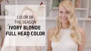 Ivory Blonde Full Head Hair Color | Goldwell Color of the Season | Goldwell Education Plus