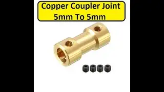 ৫মিমি থেকে ৫মিমি কপার মোটর জয়েন্ট  | 5mm to 5mm Copper Coupler Joint for DC 775 Motor | 📞01333105717