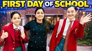 FIRST DAY OF SCHOOL! ❄️🏫 | Winter Vacation Ke Baad Late ? ⏰ | Mummy Ka Reaction 😬 | Jinni & Dhwani