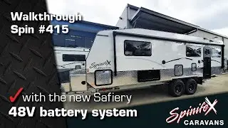New Spinifex caravan with the 48V Safiery battery system