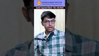 Vajirao & Reddy Institute | Prezentacja IAS Topper autorstwa Ashisha Jagrawala (AIR 813, CSE 2024)
