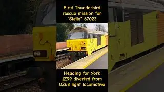 Colas Rail Thunderbird &ldquo;Stella&rdquo; on a mission to York 1Z99 at Lea Road 12/1/2026 #colasrail #rescue