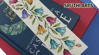 Beautiful Hand-Painted Floral Bookmark | Easy Bookmark Drawing & Coloring Tutorial