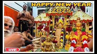 Basma , and Pushpa Abhishekam For Lord Ayyappa Swami | Happy New Year 2025 Live