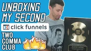 Unboxing My SECOND ClickFunnels Two Comma Club Award - Thank You ClickFunnels!!
