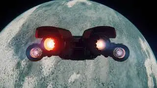 Star Citizen PTU 3.0 caterpillar emergency landing on Yela.