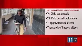 WATCH: Fort Carson soldier arrested for alleged child sex crimes now faces 49 charges