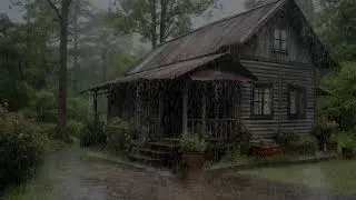 Gentle rain sound creating an atmosphere of deep calm aiding full restful sleep now