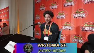 Aboriginal Sports Network| STAR IOWA STATE WR JAYDEN HIGGINS SENIOR BOWL INTERVIEW!!