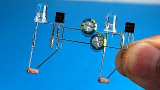 Эффект мигания светодиода LDR | Проект на транзисторе BC547