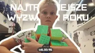Najtrudniejsze wyzwanie roku: układam kostki od 2x2 do 7x7 razem na czas