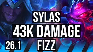 SYLAS vs FIZZ (MID) | 43K damage | KR Grandmaster | 26.1