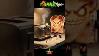Foodfreakz | TOASTY ROASTY 🍞🔥 #Foodfreakz #foodcharacters  #brainrot