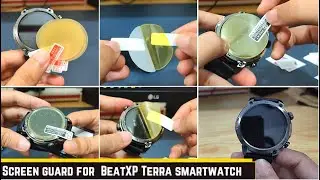Screen guard for beatXP Terra 1.39&rdquo; HD Display Smartwatch screen protector how to install tutorial.