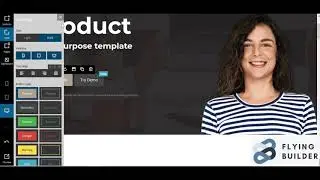 FlyingBuilder Demo &ndash; Super Easy Drag & Drop Web Page Builder