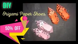 DIY Mini Paper Shoes/ Paper Crafts For School/ Paper Craft/Easy Kids Craft Ideas/ Origami Shoes.