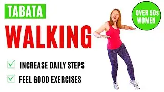 Energy Boosting TABATA WALKING Workout For Women Over 50 | Low Impact Exercises | Lively Ladies