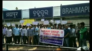 RRB GROUP - D RESULT SCAM/ PROTEST AGAINST RRB