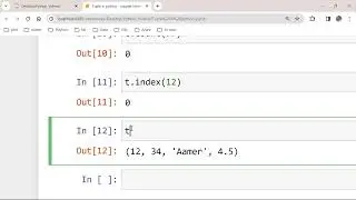#12. Tuple Data type in Python