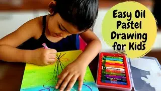 Easy Oil Pastel Drawing for Kids | Heart Balloon Drawing | Oil Pastel Art for Kids