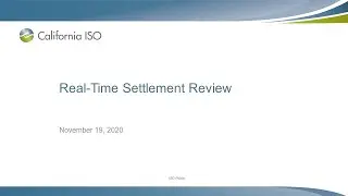 Nov 19, 2020 - Real-Time Settlement Review