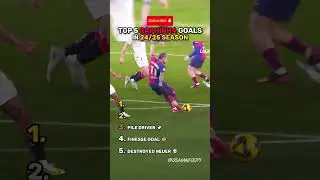 Top 5 Raphinha Goals In 24/25 Season
