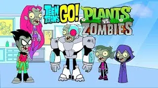 Teen Titans Go! Color Swap Transforms Plants vs zombies - Bowser12345