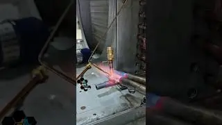 Air conditioner Refrigeration conditioning and pin wall welding best welding#aariz #ac #aarizaircon