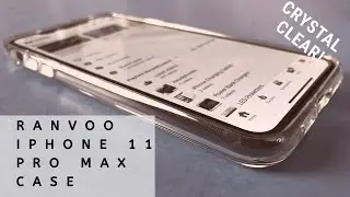 New Crystal Clear iPhone 11 Pro Max protective thin minimalist case from Ranvoo, Qi Charger