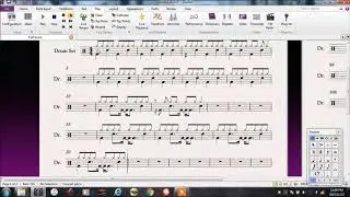 Sibelius Tutorial No. 8 MIDI keyboard and drumkit (Drum Set)