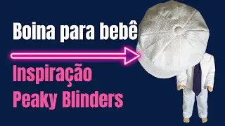 Boina oitavada para beb&ecirc; estilo Peaky blinders/Gl&aacute;ds Bandas, Costurandopano.com
