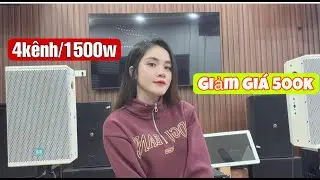 Đẩy 4kênh/1500w vang x5 giá 1tr500k giá rẻ hát mượt luôn ☎️0846,396,333