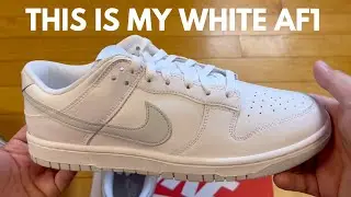 РАСПАКОВКА Белые чисто платиновые кроссовки Nike Dunk Low Retro &mdash; нужны ли мне еще одни кожаные белые низкие кроссовки?