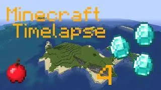 Mineshaft & Diamonds! - Minecraft - Timelapse - Survival Island 2 - Part 4