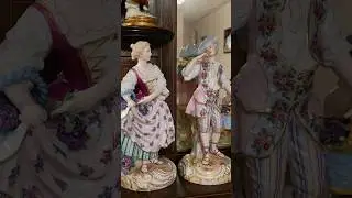 Antuque French porcelain figurines #antiques #Levy porcelain #art