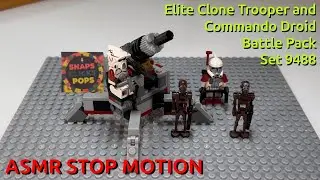 ASMR Lego Star Wars Elite Clone Trooper & Commando Droid Battle Pack 9488 Build